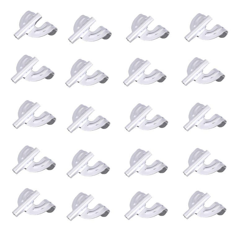 A-xctoe Bass Drum Claw Hook 20pcs Iron Drum Claw Hook for Bass Drum Parts Accessoriesï¼ŒSilver - Image 1